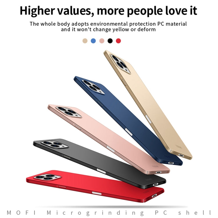 For iPhone 16 Pro Max MOFI Frosted PC Ultra-thin Hard Phone Case(Rose Gold) - iPhone 16 Pro Cases by MOFI | Online Shopping UK | buy2fix