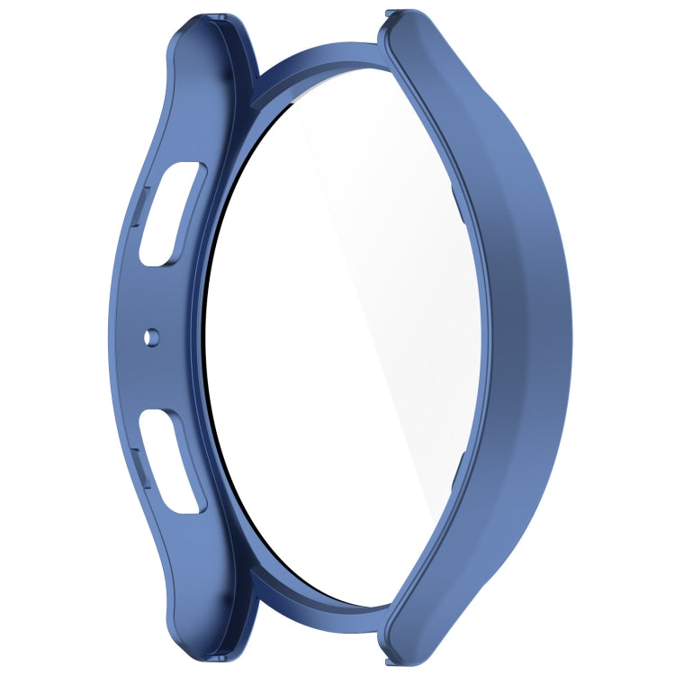 For Samsung Galaxy Watch6 40mm PC + Tempered Film Integrated Watch Protective Case(Midnight Blue) - Watch Cases by buy2fix | Online Shopping UK | buy2fix