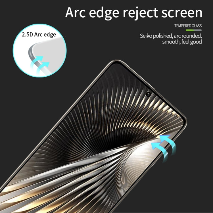 For Xiaomi Poco F6 MOFI 9H 2.5D Full Screen Tempered Glass Film(Black) -  by MOFI | Online Shopping UK | buy2fix