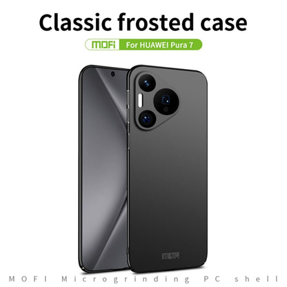 For Huawei Pura 70 MOFI Micro-Frosted PC Ultra-thin Hard Phone Case(Black) - Huawei Cases by MOFI | Online Shopping UK | buy2fix