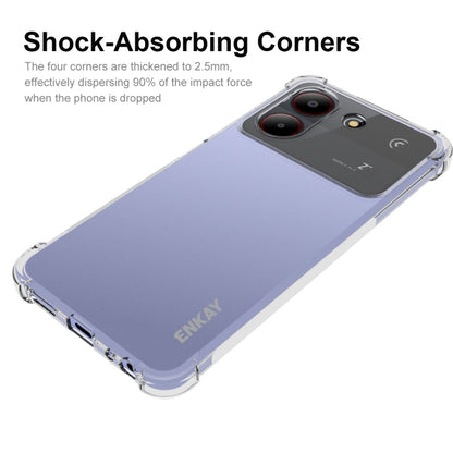 For ZTE Blade A54 4G ENKAY Clear TPU Shockproof Anti-slip Phone Case - ZTE Cases by ENKAY | Online Shopping UK | buy2fix