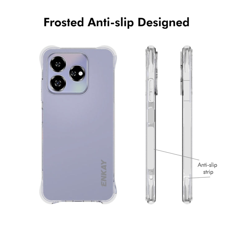 For ZTE Axon 60 4G ENKAY Clear TPU Shockproof Anti-slip Phone Case - ZTE Cases by ENKAY | Online Shopping UK | buy2fix