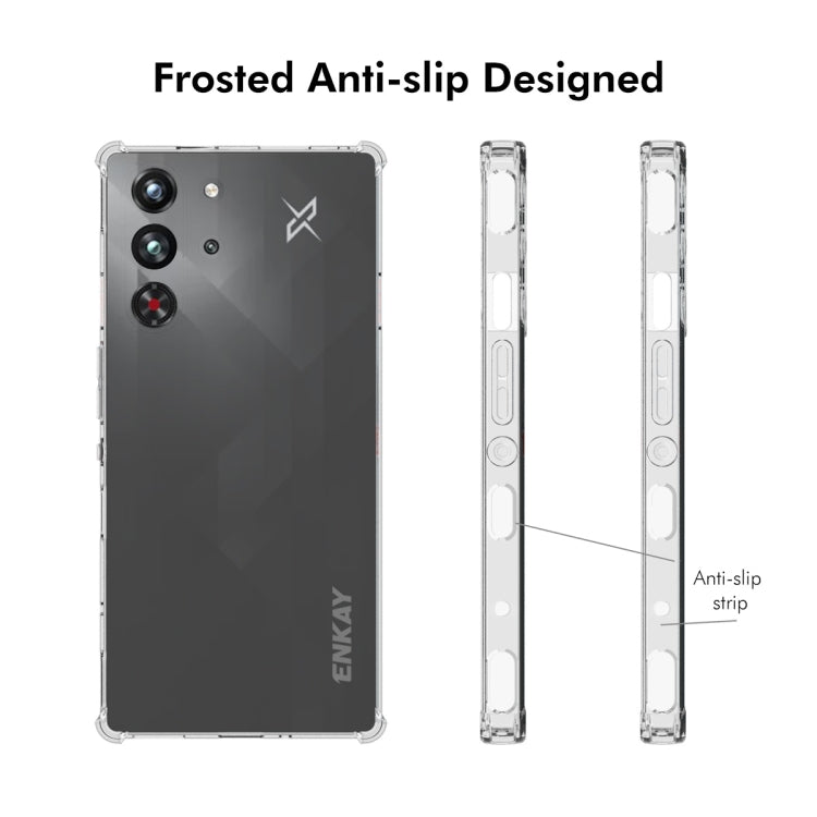 For ZTE Nubia Red Magic 10 Pro ENKAY Clear TPU Shockproof Anti-slip Phone Case - ZTE Cases by ENKAY | Online Shopping UK | buy2fix