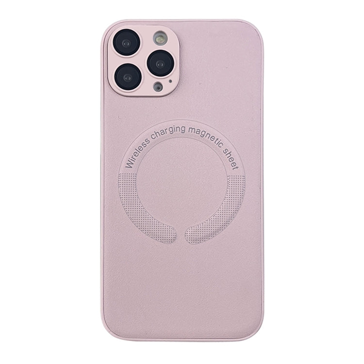 For iPhone 13 Pro Max MagSafe Leather All-inclusive TPU Shockproof Phone Case(Pink) - iPhone 13 Pro Max Cases by buy2fix | Online Shopping UK | buy2fix