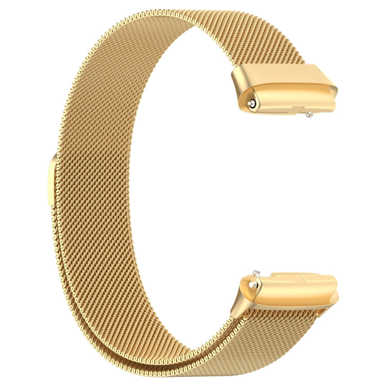 For Redmi Watch 3 Lite Milan Magnetic Steel Mesh Watch Band(Gold) - Watch Bands by buy2fix | Online Shopping UK | buy2fix