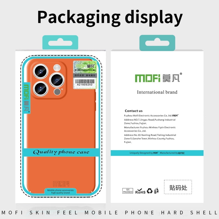 For iPhone 16 Pro Max MOFI Qin Series Skin Feel All-inclusive PC Phone Case(Green) - iPhone 16 Pro Max Cases by MOFI | Online Shopping UK | buy2fix