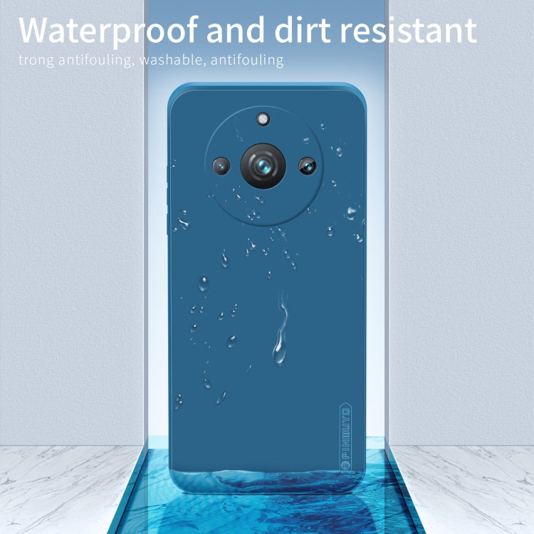 For Realme 11Pro / 11 Pro+ PINWUYO Sense Series Liquid Silicone TPU Phone Case(Blue) - Realme Cases by PINWUYO | Online Shopping UK | buy2fix
