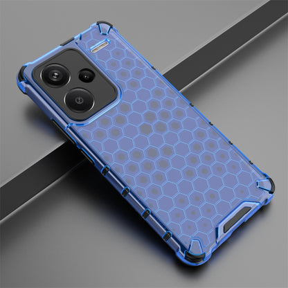 For Redmi Note 13 Pro+ Shockproof Honeycomb Phone Case(Blue) - Note 13 Pro+ Cases by buy2fix | Online Shopping UK | buy2fix