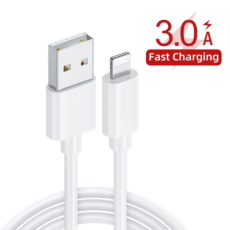 PD30W USB-C / Type-C + QC3.0 USB Charger with 1m USB to 8 Pin Data Cable, AU Plug(White) - USB Charger by buy2fix | Online Shopping UK | buy2fix