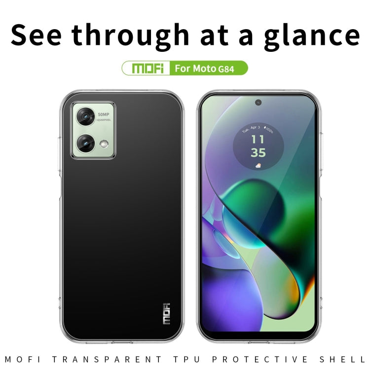 For Motorola Moto G84 MOFI Ming Series Ultra-thin TPU Phone Case(Transparent) - Motorola Cases by MOFI | Online Shopping UK | buy2fix