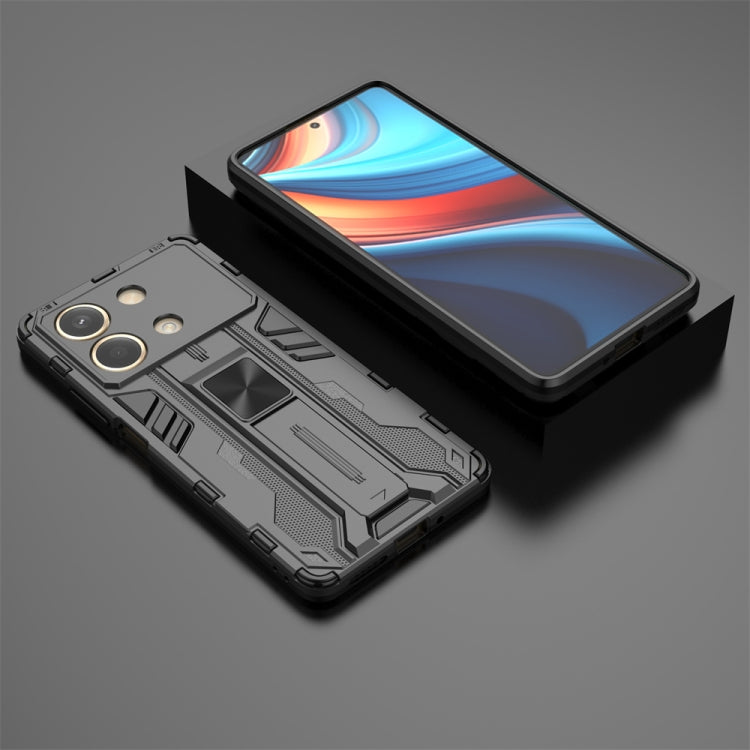 For Redmi Note 13R Pro Supersonic Armor PC Hybrid TPU Phone Case(Black) - Xiaomi Cases by buy2fix | Online Shopping UK | buy2fix