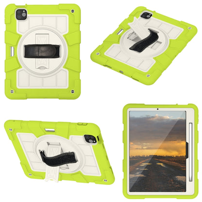 For iPad Air 11 2024 Silicone Hybrid PC Shockproof Tablet Case with Shoulder Strap(Love Birds Green) - iPad Air 11 2024 Cases by buy2fix | Online Shopping UK | buy2fix