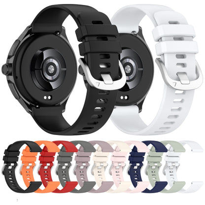 For Xiaomi Watch S3 Glossy Surface Silicone Watch Band(White) - Watch Bands by buy2fix | Online Shopping UK | buy2fix