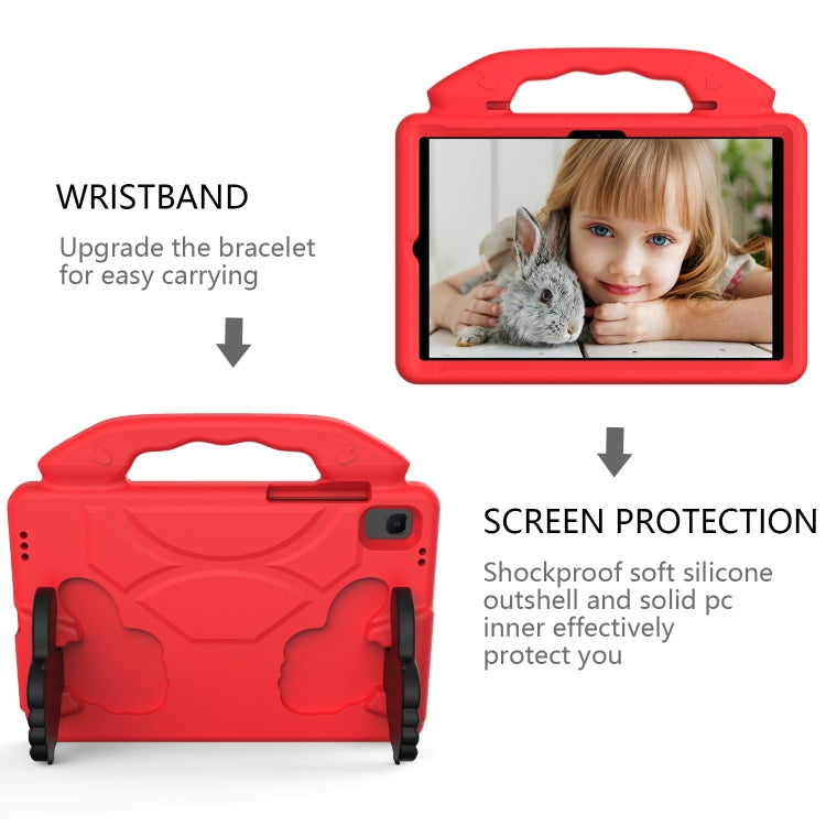 For Samsung Galaxy Tab S6 Lite 2024 Thumb Bracket EVA Shockproof Tablet Case(Red) - Other Galaxy Tab PC by buy2fix | Online Shopping UK | buy2fix