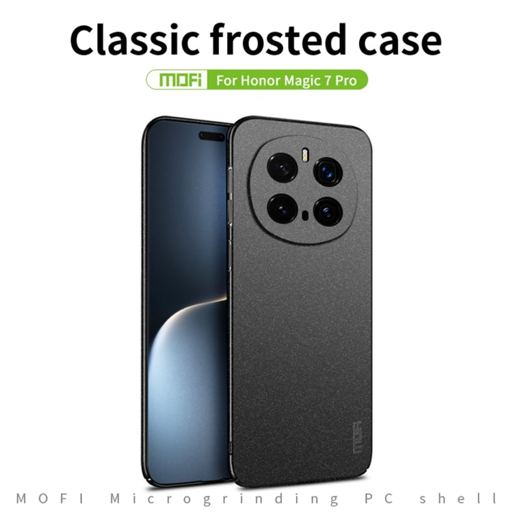 For Honor Magic7 Pro MOFI Fandun Series Frosted PC Ultra-thin All-inclusive Phone Case(Green) - Honor Cases by MOFI | Online Shopping UK | buy2fix