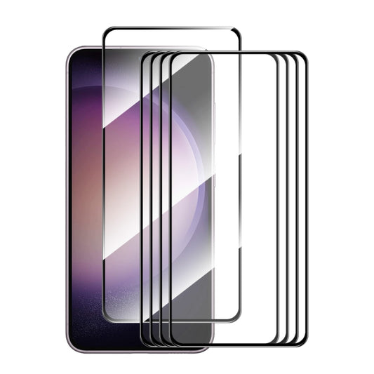 For Samsung Galaxy S24+ 5G 5pcs ENKAY Hat-Prince 0.18mm High Aluminum-silicon Tempered Glass Film, Support Ultrasonic Fingerprint Unclock - Galaxy S24+ 5G Tempered Glass by ENKAY | Online Shopping UK | buy2fix