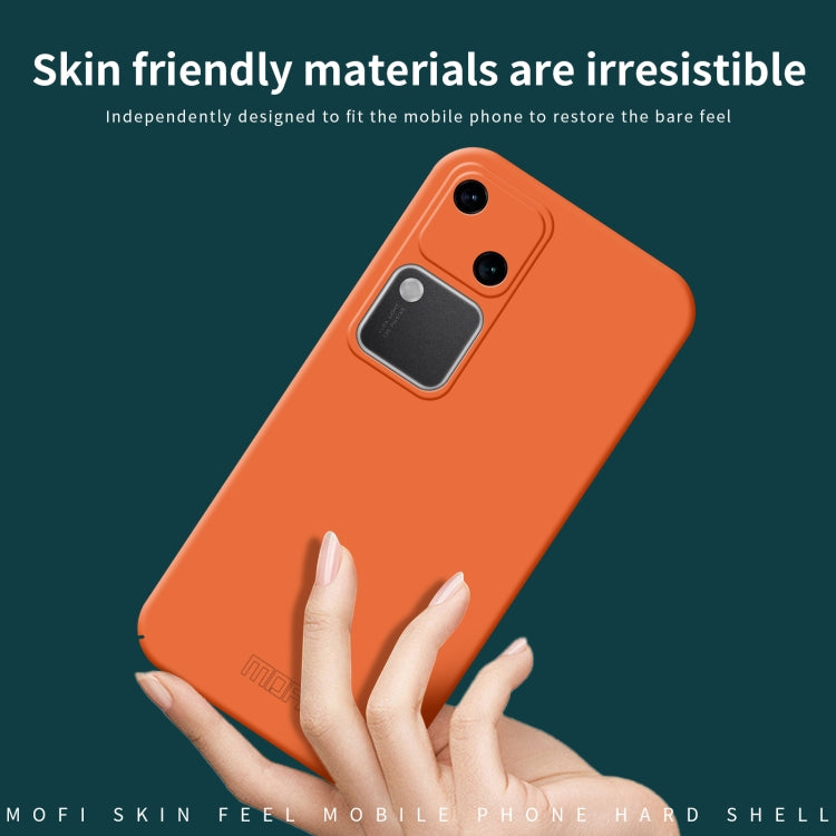 For vivo S18 MOFI Qin Series Skin Feel All-inclusive PC Phone Case(Orange) - S18 Cases by MOFI | Online Shopping UK | buy2fix