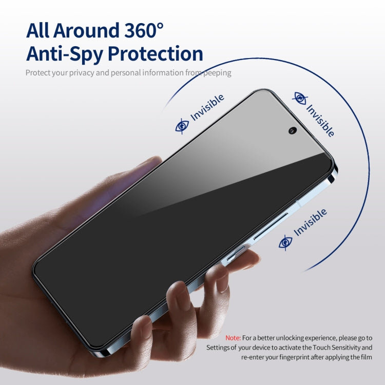 For Samsung Galaxy S23 5G 2pcs ENKAY Hat-Prince 360 Degree Anti-peeping Privacy Full Screen Tempered Glass Film - Galaxy S23 5G Tempered Glass by ENKAY | Online Shopping UK | buy2fix