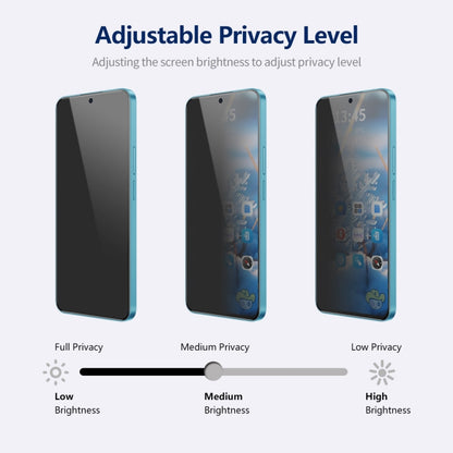 For Samsung Galaxy A35 / A55 2pcs ENKAY Hat-Prince 360 Degree Anti-peeping Privacy Full Screen Tempered Glass Film - Galaxy Tempered Glass by ENKAY | Online Shopping UK | buy2fix