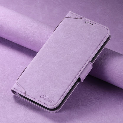 For iPhone 14 Plus SUTENI J07 Multifunctional Horizontal Flip Magsafe Leather Phone Case(Purple) - iPhone 14 Plus Cases by Suteni | Online Shopping UK | buy2fix