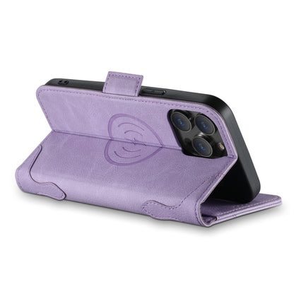 For iPhone 14 Plus SUTENI J07 Multifunctional Horizontal Flip Magsafe Leather Phone Case(Purple) - iPhone 14 Plus Cases by Suteni | Online Shopping UK | buy2fix