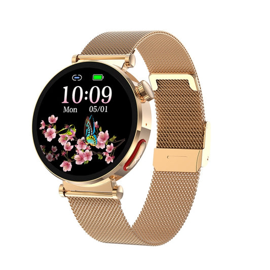 ET490 1.27 inch Color Screen Smart Watch Steel Strap, Support Bluetooth Call / ECG(Gold) - Smart Watches by buy2fix | Online Shopping UK | buy2fix