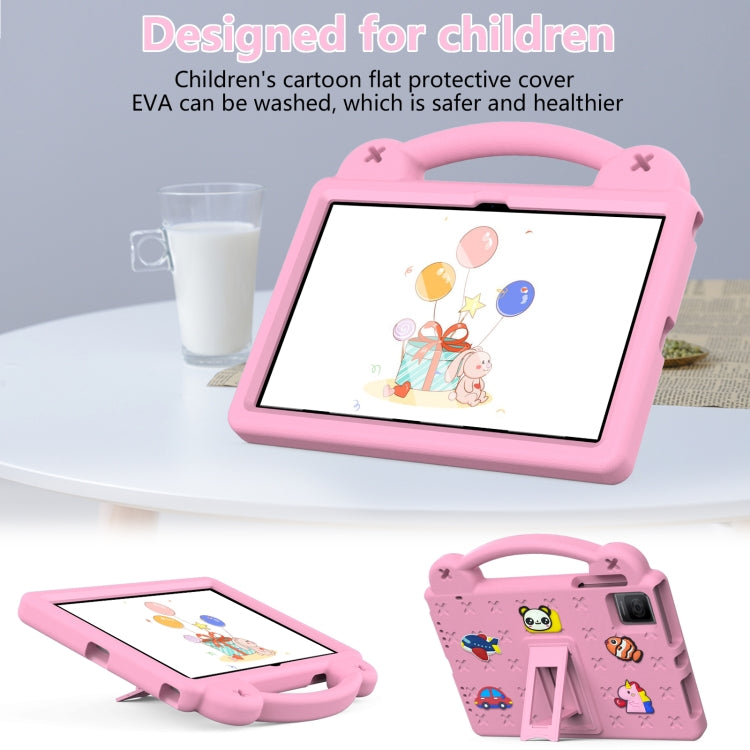 For Blackview Oscal Pad 15 2023 10.36/Tab 11 Handle Kickstand Children EVA Shockproof Tablet Case(Pink) - Others by buy2fix | Online Shopping UK | buy2fix