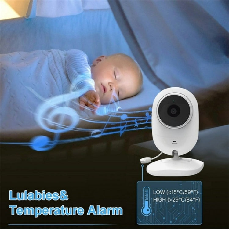 Temperature Detection 2 Way Voice Baby Security Video Camera 2.8-inch LCD Baby Monitor(UK Plug) - Baby Monitor by buy2fix | Online Shopping UK | buy2fix