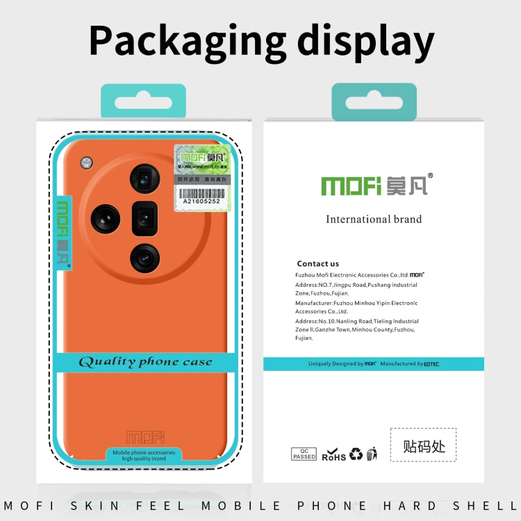 For OPPO Find X7 MOFI Qin Series Skin Feel All-inclusive PC Phone Case(Orange) - OPPO Cases by MOFI | Online Shopping UK | buy2fix