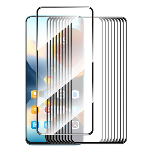 For Tecno Spark 10 Pro 10pcs ENKAY Full Glue High Aluminum-silicon Tempered Glass Film - Tecno Tempered Glass by ENKAY | Online Shopping UK | buy2fix