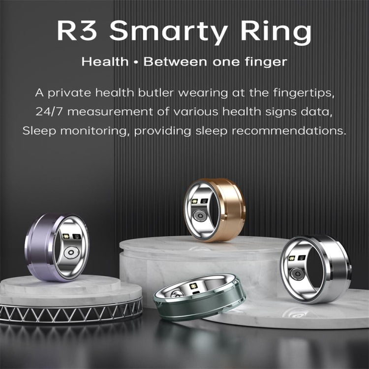 R3 SIZE 23 Smart Ring, Support Heart Rate / Blood Oxygen / Sleep Monitoring(Gold) - Smart Rings / Smart Telephones by buy2fix | Online Shopping UK | buy2fix