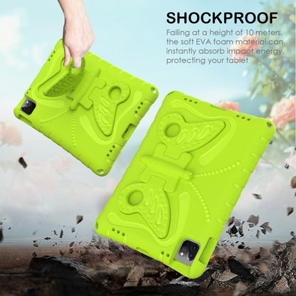 For iPad Air 11 2024 Butterfly Bracket EVA Shockproof Tablet Case(Grass Green) - iPad Air 11 2024 Cases by buy2fix | Online Shopping UK | buy2fix