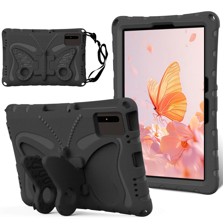 For Samsung Galaxy Tab S9 11 X710 Butterfly Bracket EVA Shockproof Tablet Case(Black) - Other Galaxy Tab PC by buy2fix | Online Shopping UK | buy2fix