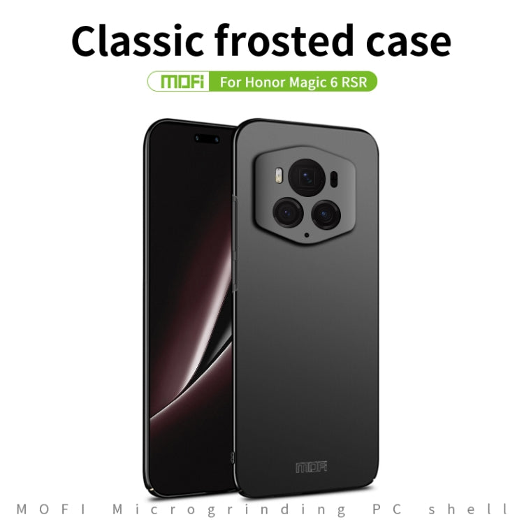 For Honor Magic6 RSR MOFI Frosted PC Ultra-thin Hard Phone Case(Black) - Huawei Cases by MOFI | Online Shopping UK | buy2fix