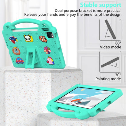 For  iPad Pro 11 2024 Handle Kickstand Children EVA Shockproof Tablet Case(Mint Green) - iPad Pro 11 2024 Cases by buy2fix | Online Shopping UK | buy2fix