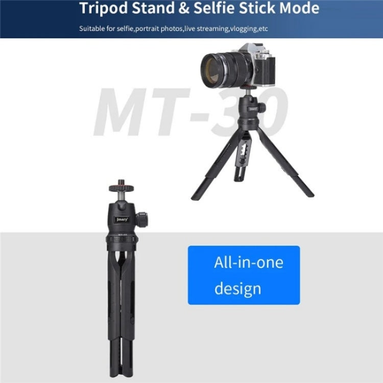 JMARY MT-30 Desktop Tripod Camera Phone Projector Selfie Stick 5-section Adjustable Tripod - Tripods by Jmary | Online Shopping UK | buy2fix
