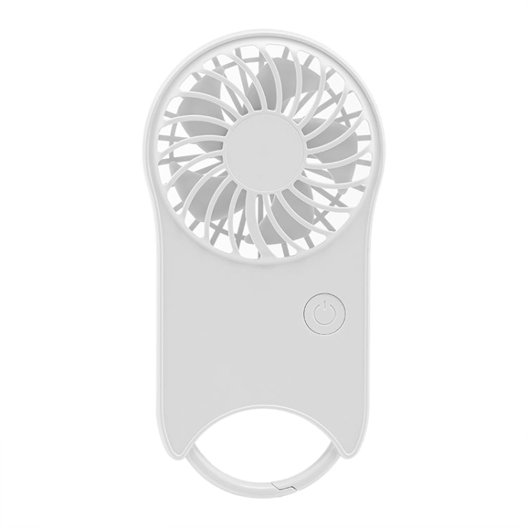 F12 3 Wind Speed Outdoor Summer Cooling Fan Hanging Buckle Mini Handheld Fan(White) - Electric Fans by buy2fix | Online Shopping UK | buy2fix