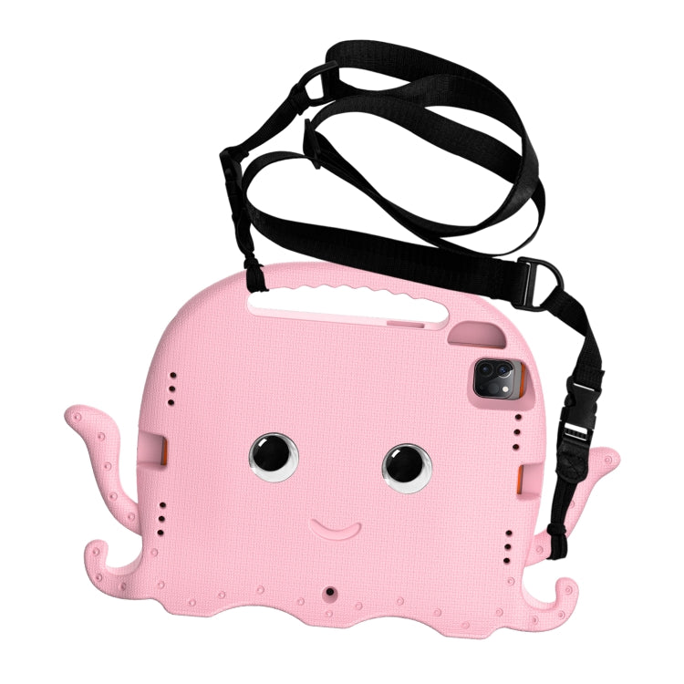 For iPad Air 11 2024 Octopus Style EVA Hybrid PC Shockproof Tablet Case with Strap(Pink) - iPad Air 11 2024 Cases by buy2fix | Online Shopping UK | buy2fix