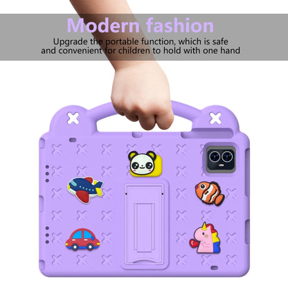 For Blackview Tab 80 10.1 2023 Handle Kickstand Children EVA Shockproof Tablet Case(Light Purple) - Others by buy2fix | Online Shopping UK | buy2fix