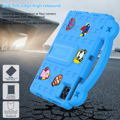 For Walmart ONN 10.1 Gen4 2024 Handle Kickstand Children EVA Shockproof Tablet Case(Sky Blue) - Others by buy2fix | Online Shopping UK | buy2fix