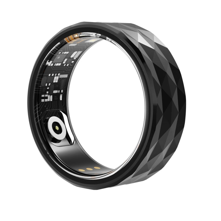 R12M SIZE 18 Smart Ring, Support Health Monitoring / Multiple Exercise Modes(Black) - Smart Rings / Smart Telephones by buy2fix | Online Shopping UK | buy2fix