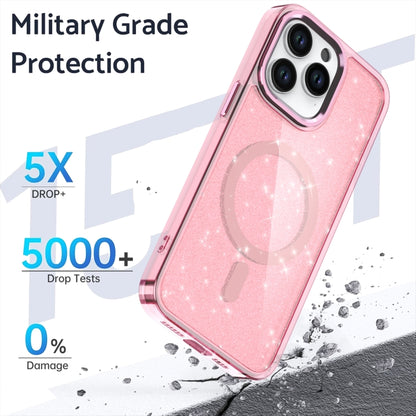 For iPhone 12 Pro Max Glitter MagSafe Shockproof Phone Case(Grey) - iPhone 12 Pro Max Cases by buy2fix | Online Shopping UK | buy2fix