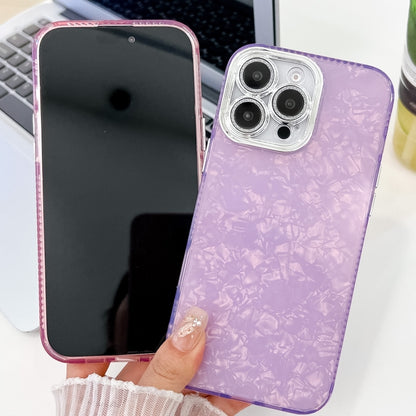 For iPhone 16 Pro Plating Glitter Texture TPU Phone Case with Lens Film(White Water Ripples) - iPhone 16 Pro Cases by buy2fix | Online Shopping UK | buy2fix