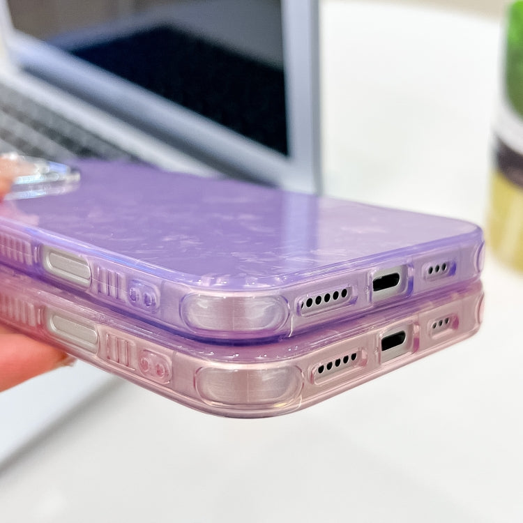 For iPhone 16 Plating Glitter Texture TPU Phone Case with Lens Film(Purple Wrinkles) - iPhone 16 Cases by buy2fix | Online Shopping UK | buy2fix