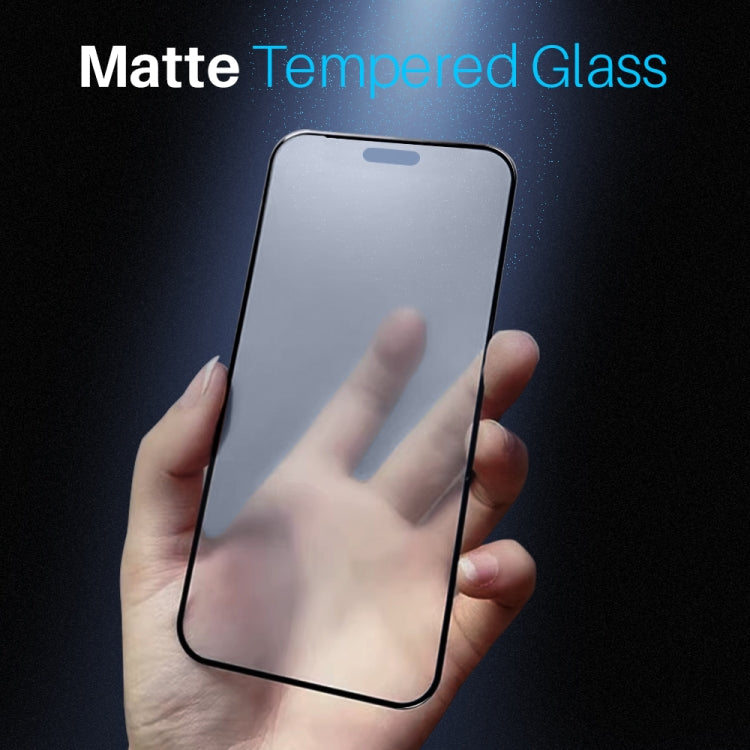 For iPhone 16 Pro NORTHJO Matte Silkscreen Anti-Fingerprint Tempered Glass Film - iPhone 16 Pro Tempered Glass by NORTHJO | Online Shopping UK | buy2fix