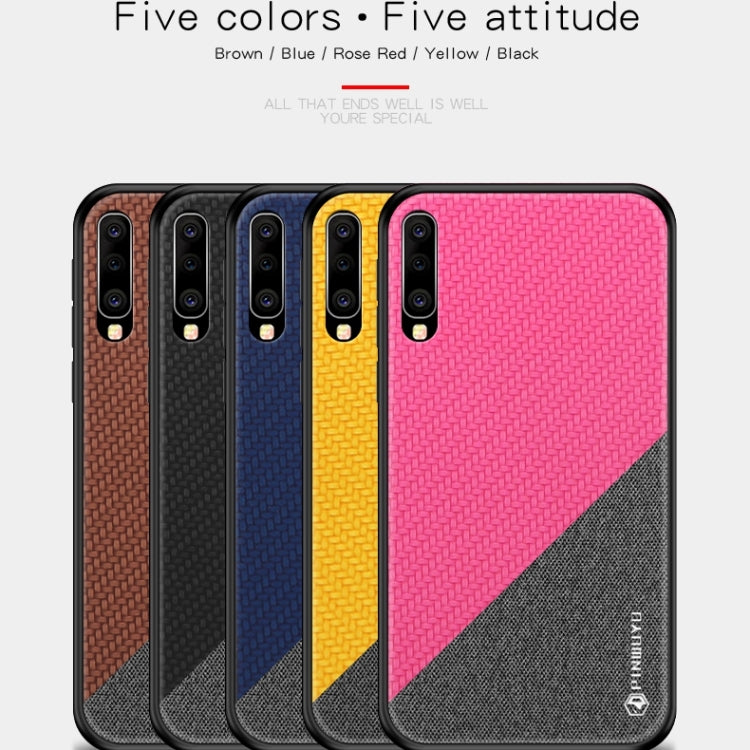 PINWUYO Honors Series Shockproof PC + TPU Protective Case for Galaxy A70(Black) - Galaxy Phone Cases by PINWUYO | Online Shopping UK | buy2fix