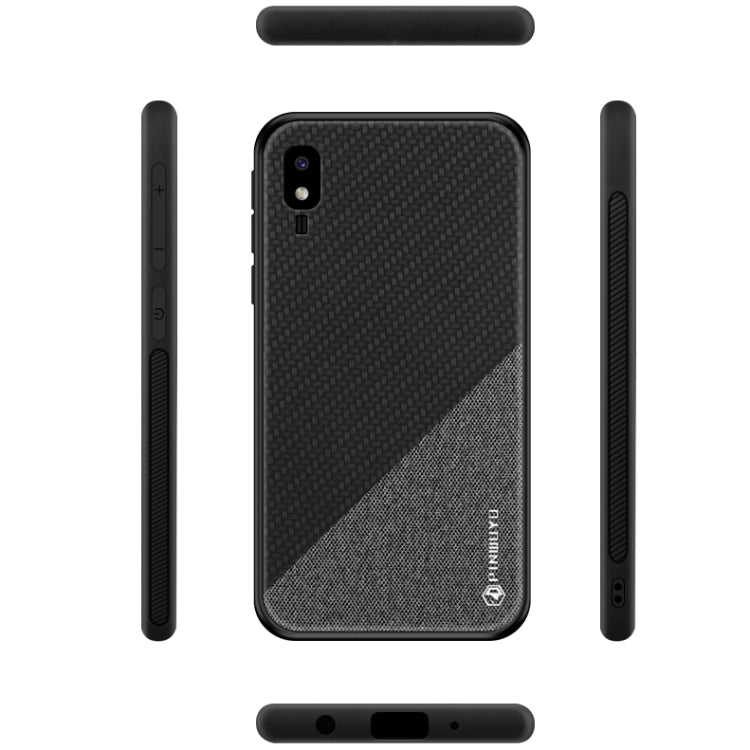 PINWUYO Honors Series Shockproof PC + TPU Protective Case for Galaxy A2 Core(Brown) - Galaxy Phone Cases by PINWUYO | Online Shopping UK | buy2fix