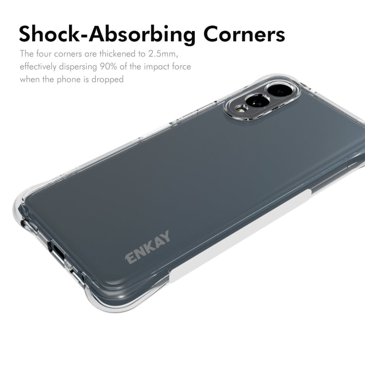 For Fujitsu Arrows We2 / F-52E ENKAY Clear TPU Shockproof Anti-slip Phone Case - More Brand by ENKAY | Online Shopping UK | buy2fix