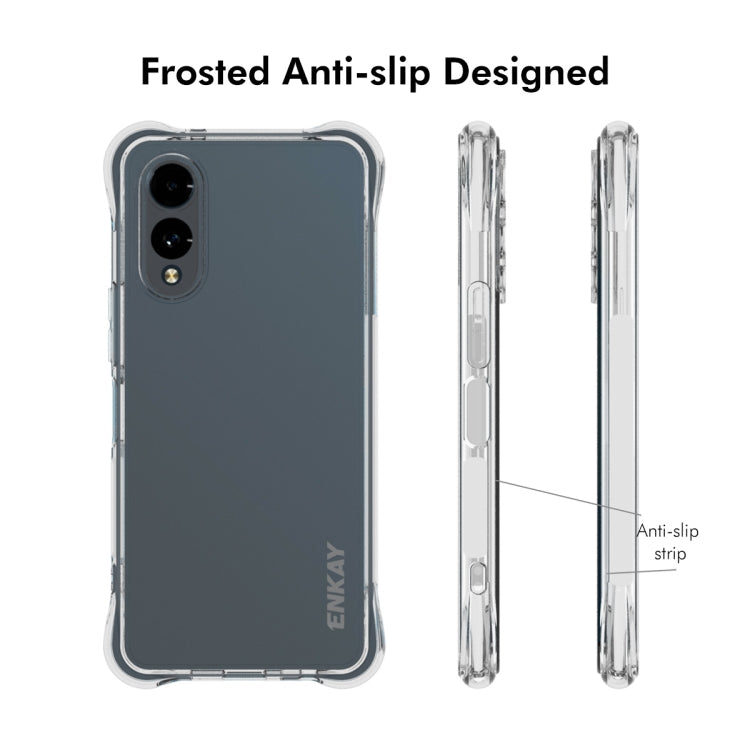 For Fujitsu Arrows We2 / F-52E ENKAY Clear TPU Shockproof Anti-slip Phone Case - More Brand by ENKAY | Online Shopping UK | buy2fix