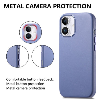 For iPhone 16 Pro Max Electroplated Metal Button Shockproof Phone Case(Blue) - iPhone 16 Pro Max Cases by buy2fix | Online Shopping UK | buy2fix